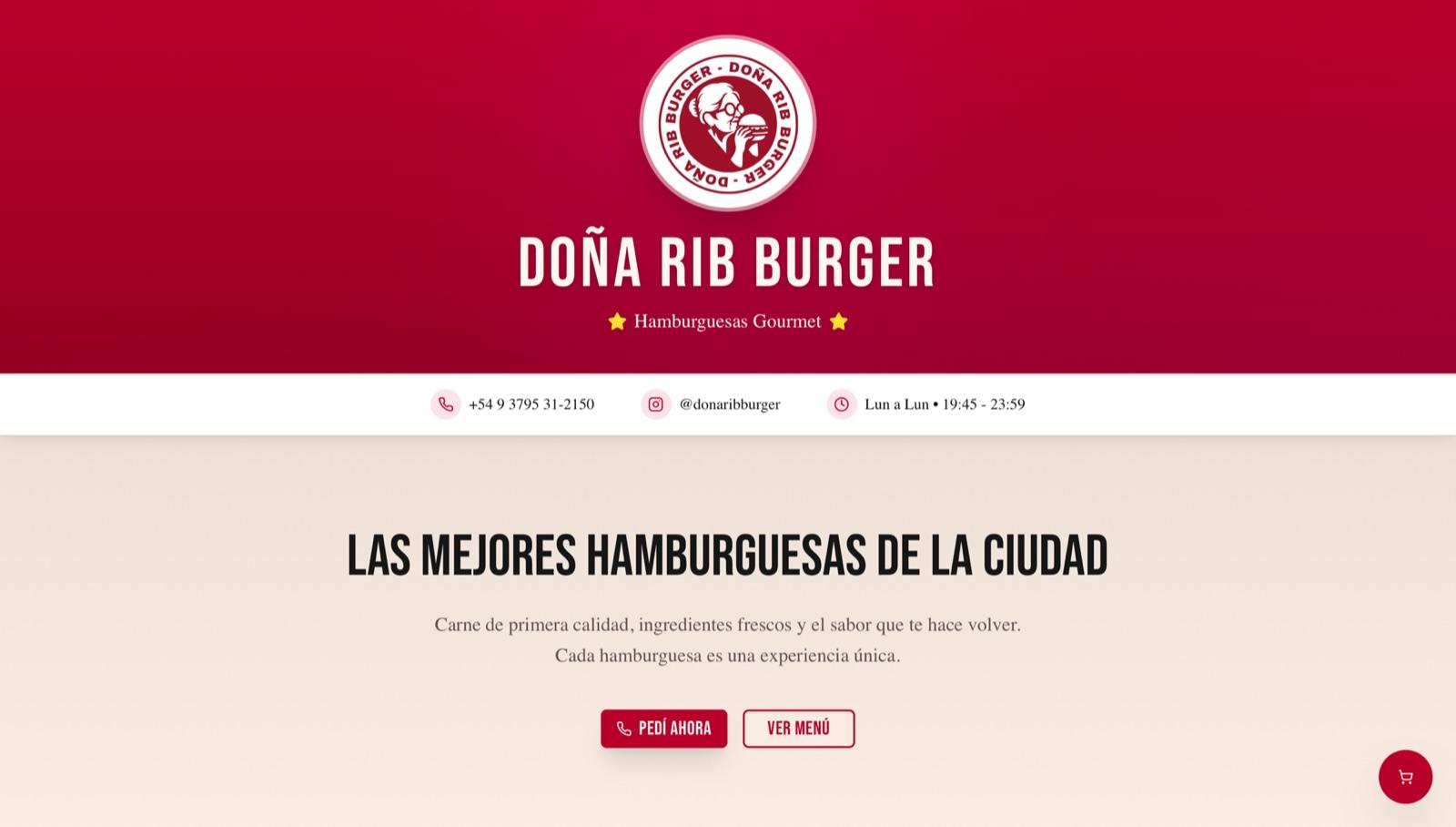 Captura de Doña Rib Burger